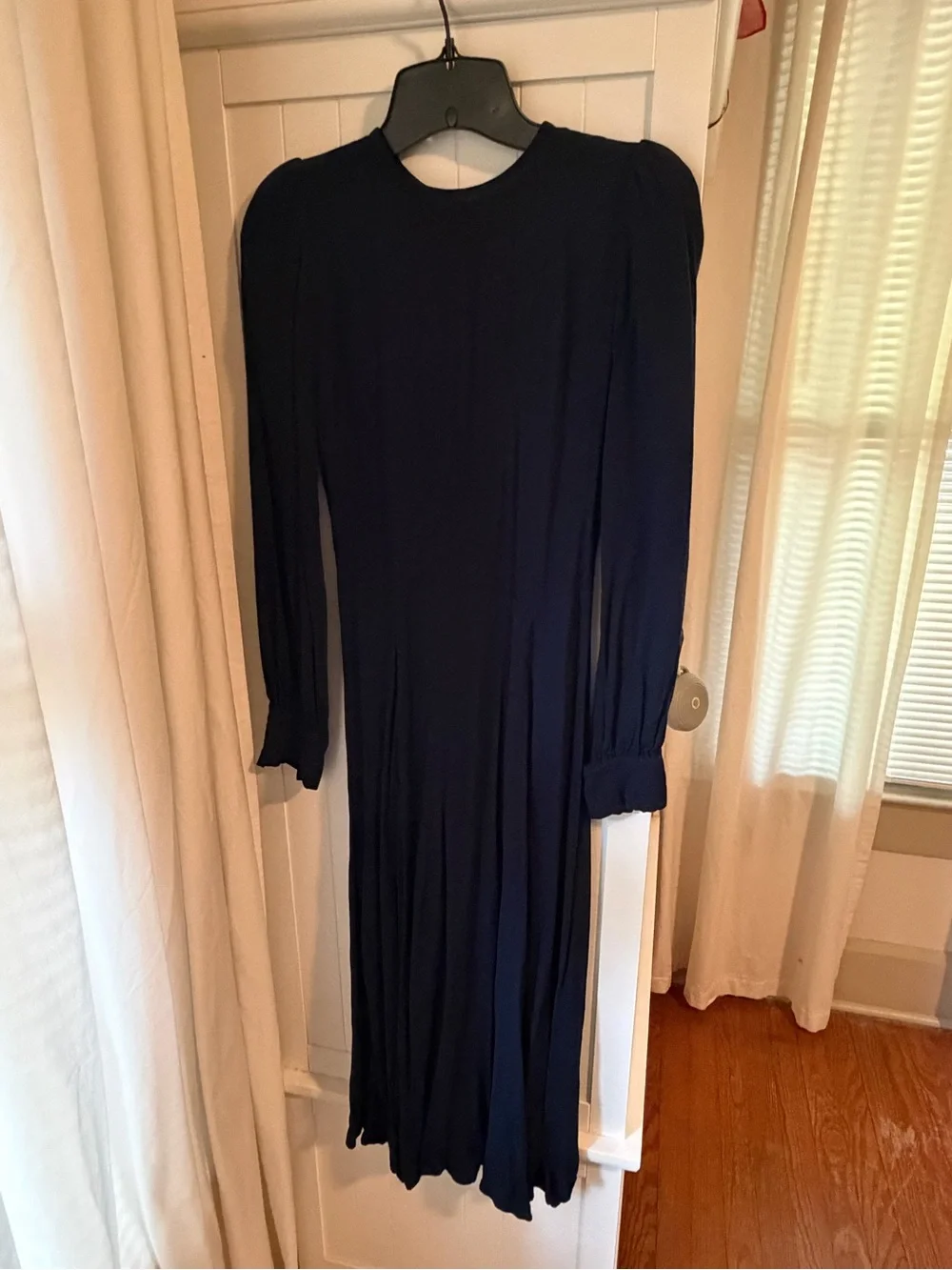 Reformation Creed Dress, Navy, Size 2